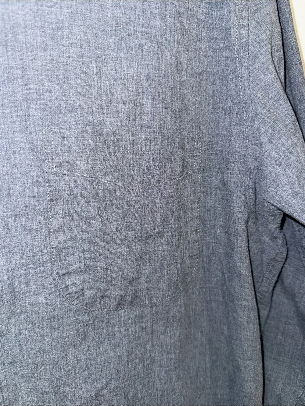 J. Crew Men’s LS Button-Down Slim Untucked Shirt in Blue Gray Size Medium